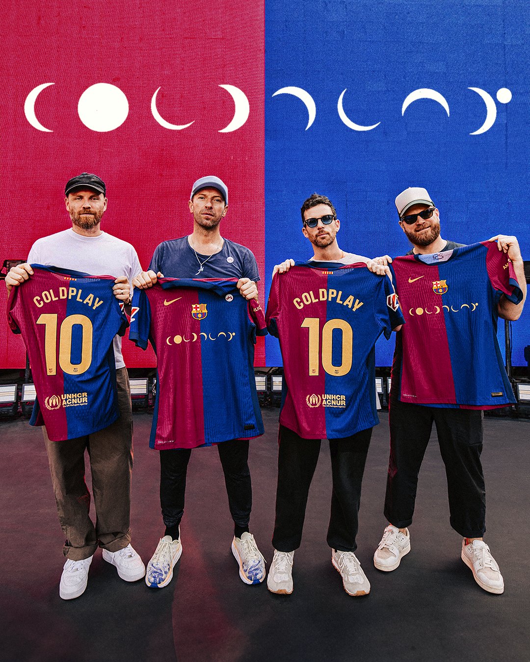 巴萨联动英国著名摇滚乐队ColdPlay 特别版球衣将于国家德比亮相